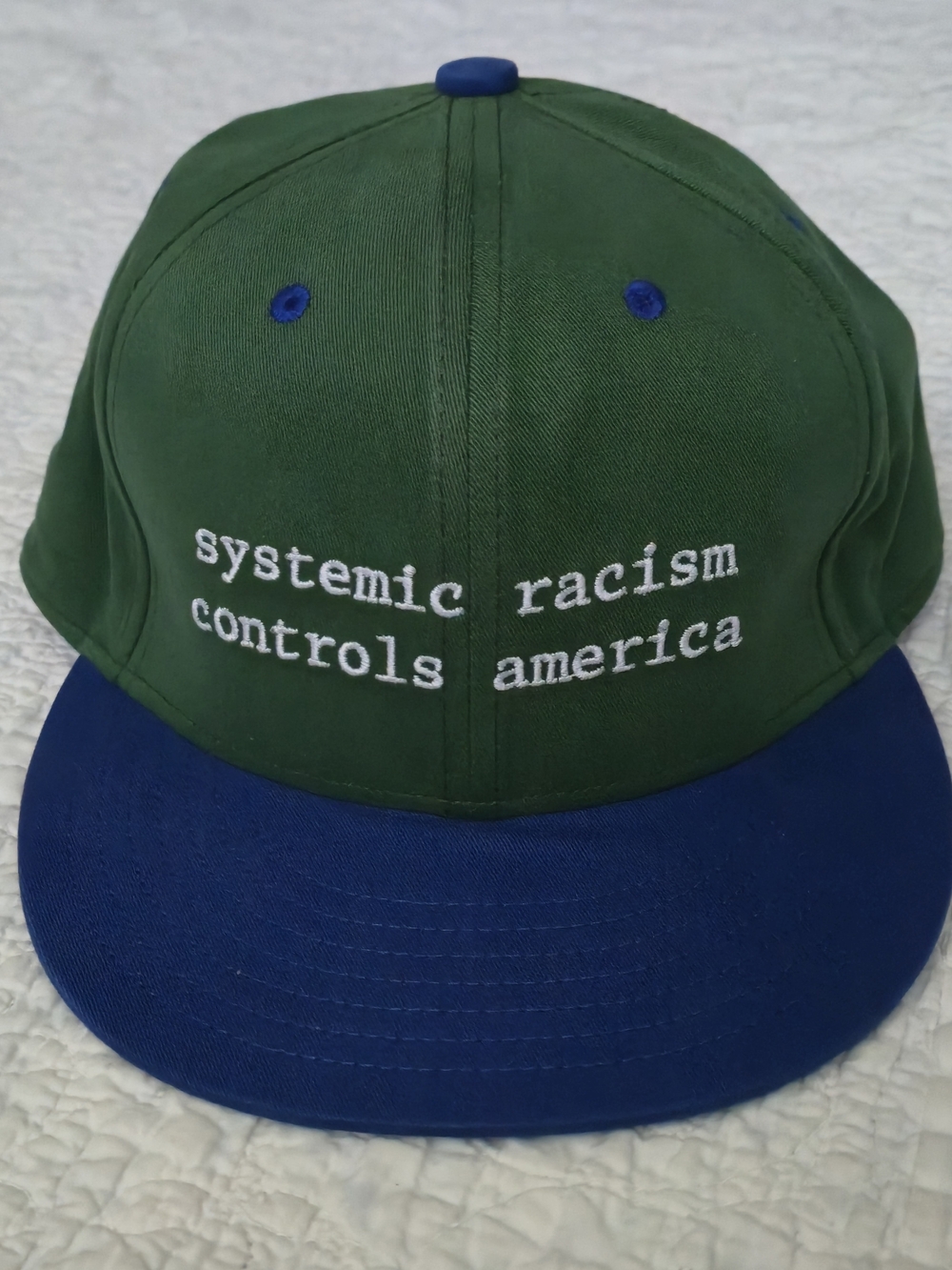 Denim Tears x Arthur Jafa Systemic Racism Controls America Snapback Hat